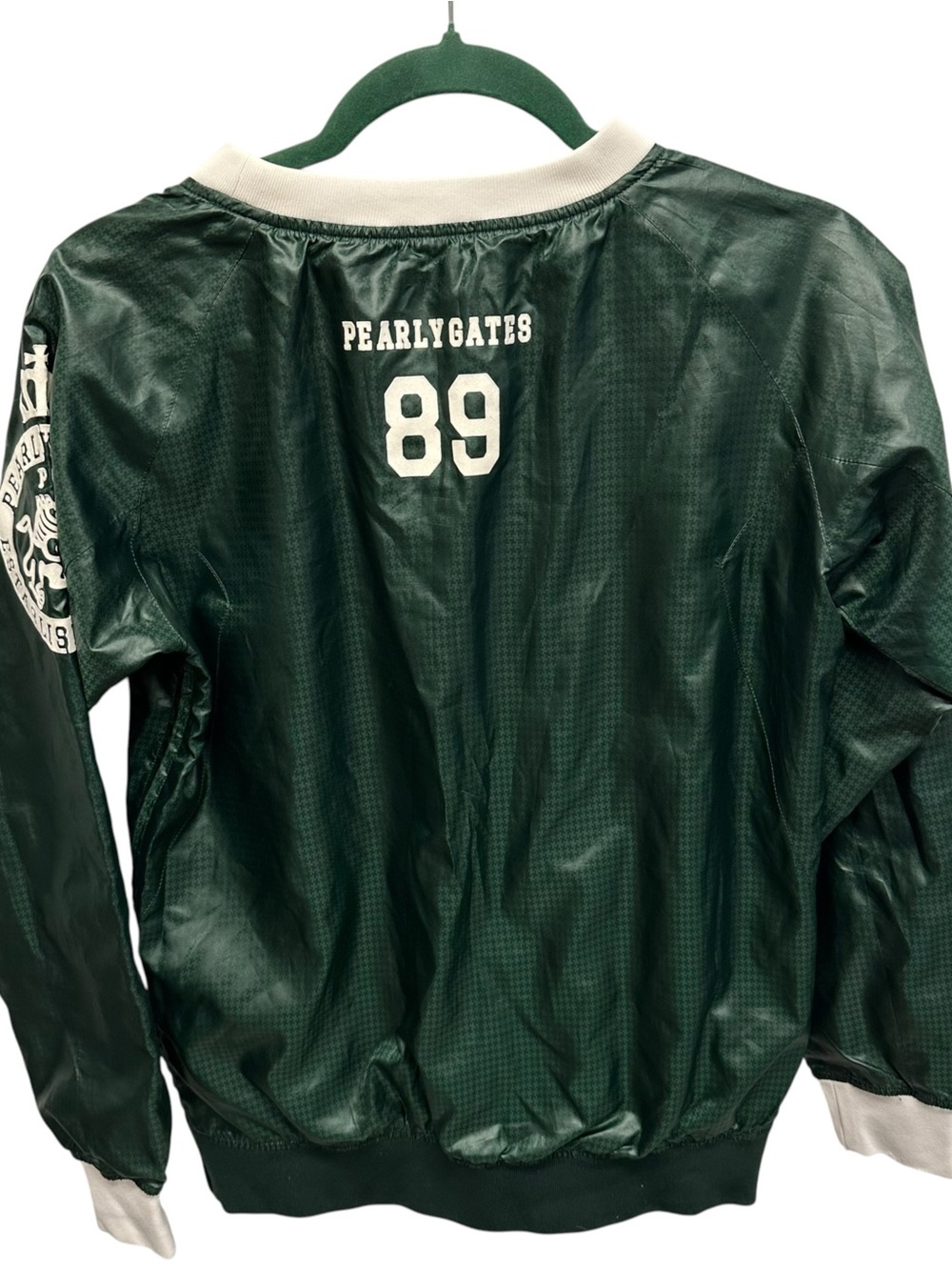 Pearly gates rain windbreaker golf pullover size 1 (Medium) side zip